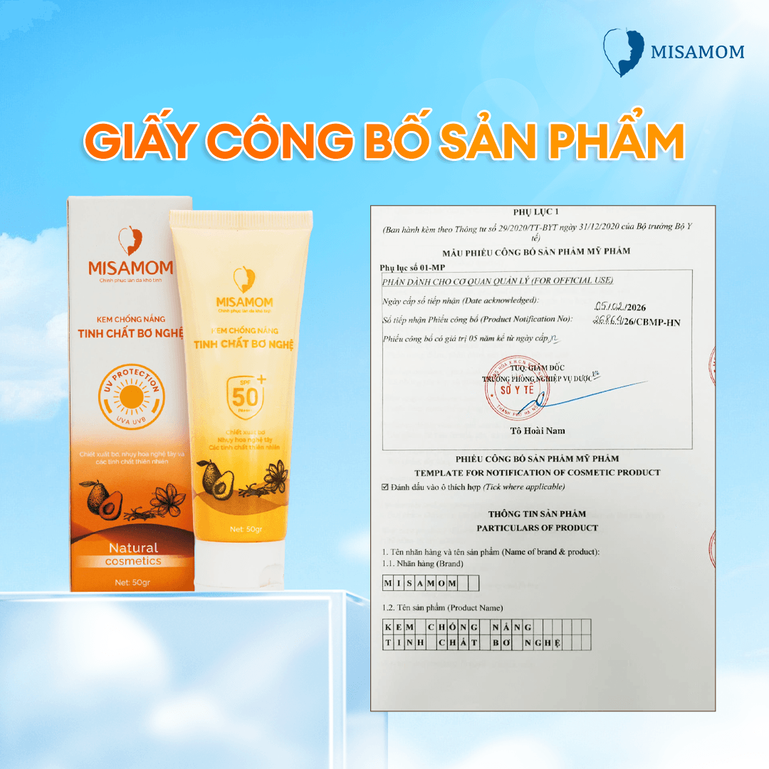 Kem Chống Nắng Tinh Chất Bơ Nghệ