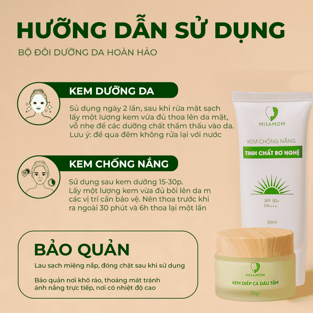 Hướng dẫn sử dụng và bảo quản bộ đôi kem dưỡng da hoàn hảo