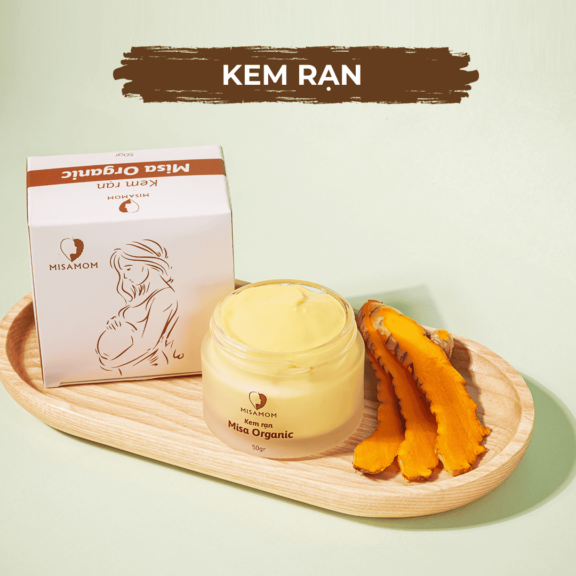 Kem Rạn Misa Organic 50gr – Mờ Vết Rạn Căng Mịn Da