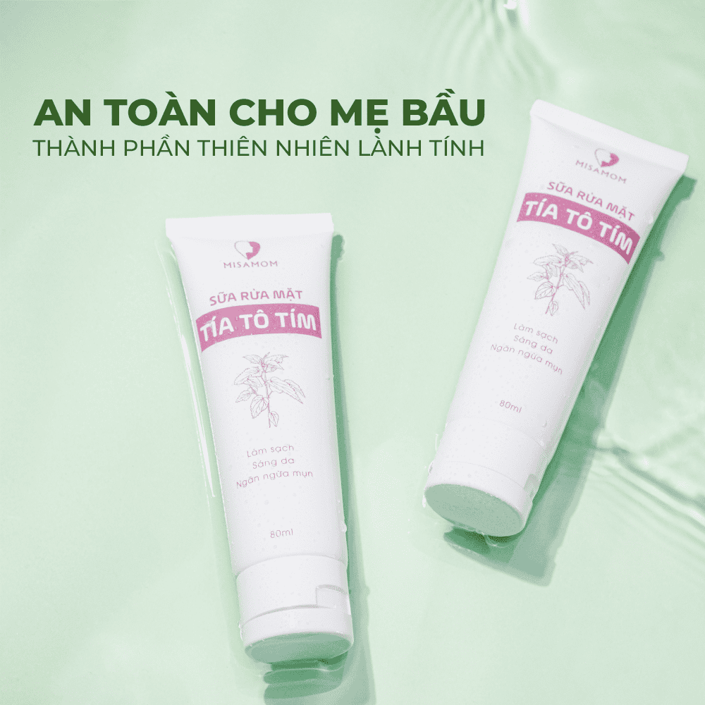 Sữa Rửa Mặt Tía Tô Tím Misamom