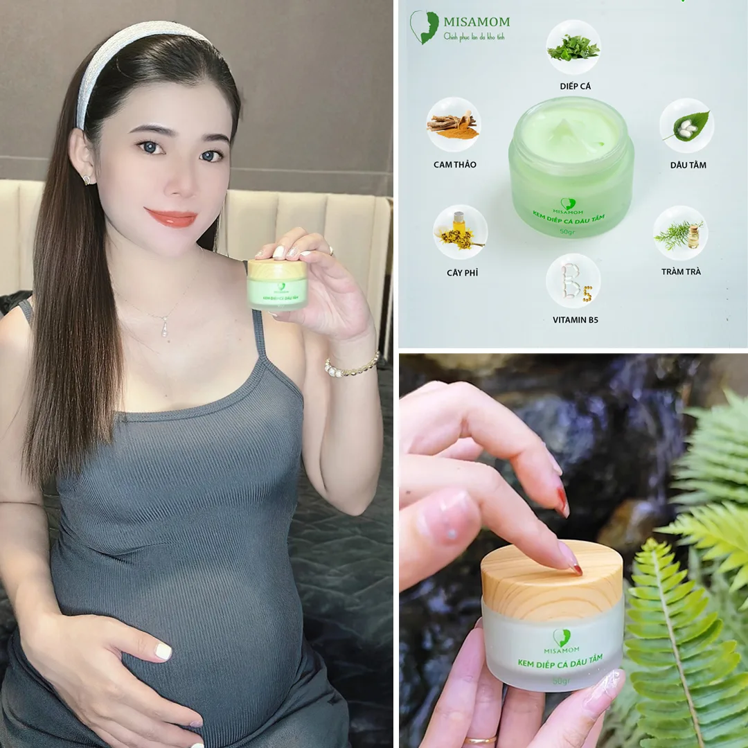 Thành phần của Kem Diếp Cá Dâu Tằm Misamom lành tính