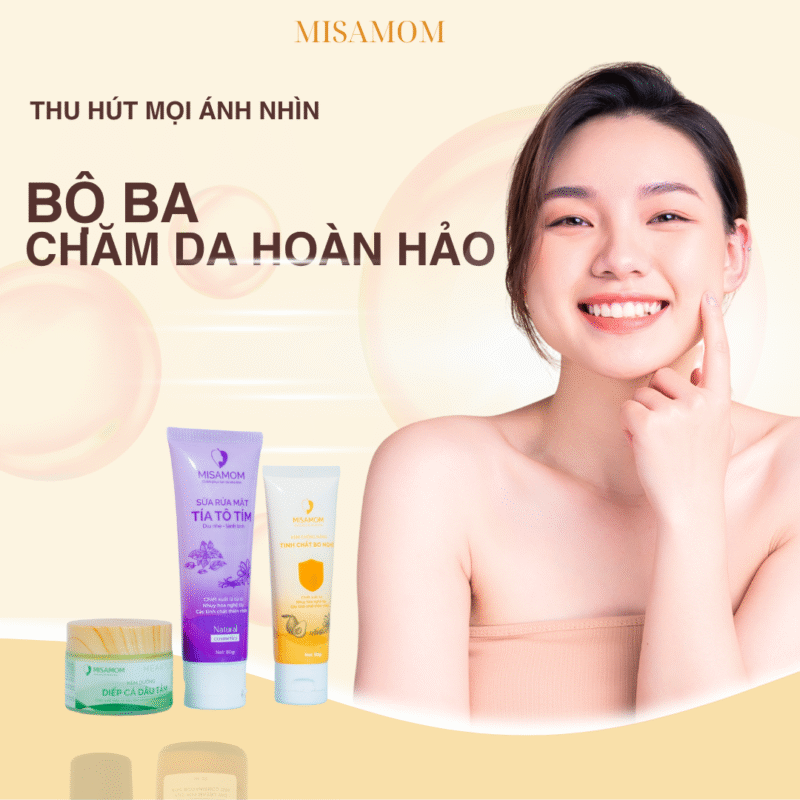 Bộ 3 chăm da hoàn hảo- Da khỏe đẹp từ làm sạch đến bảo vệ