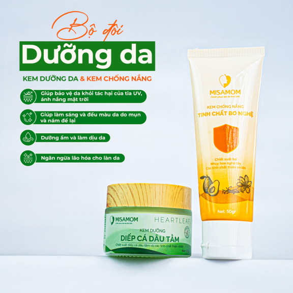 Bộ đôi kem dưỡng và kem chống nắng