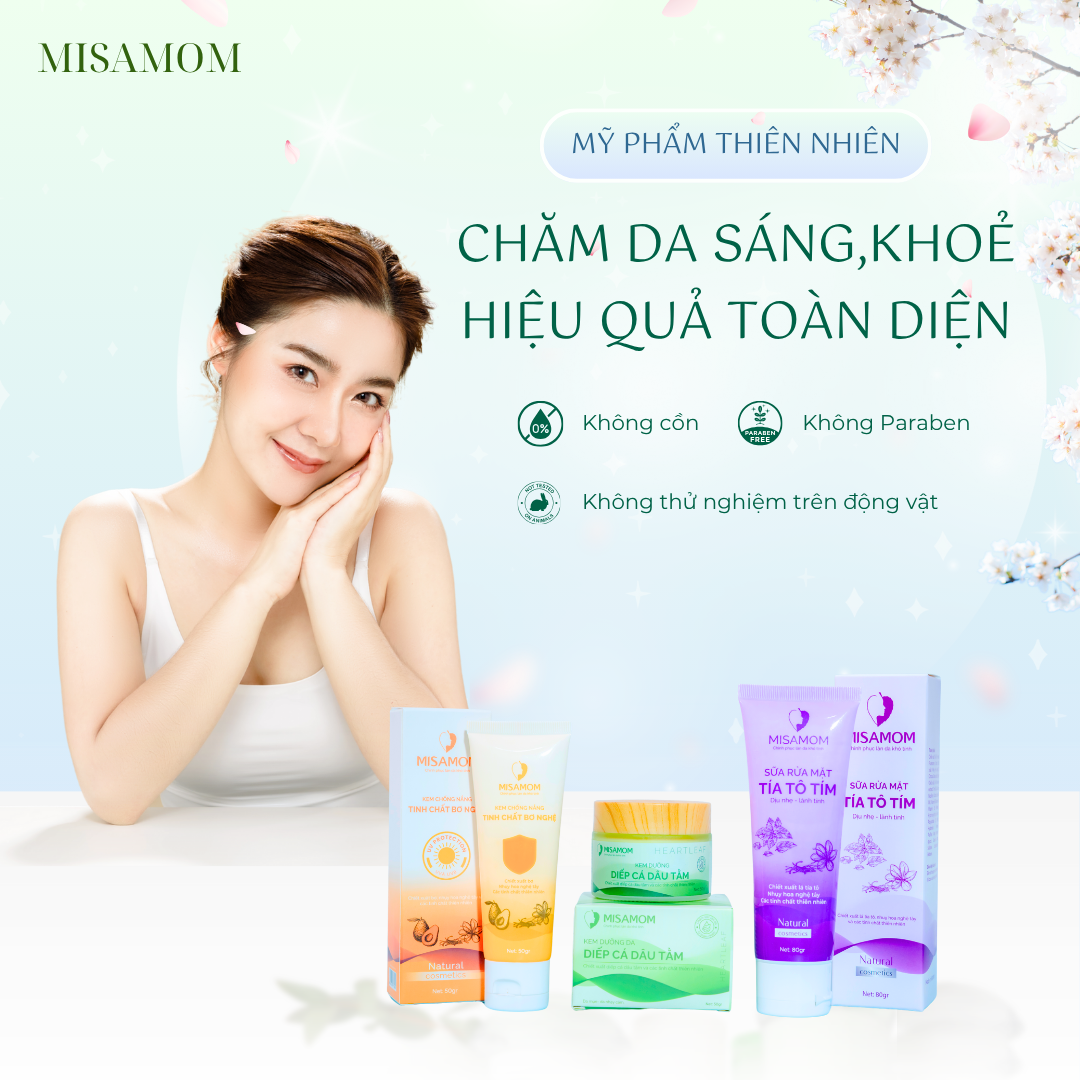 Chu trình dưỡng da với kem diếp cá dâu tằm