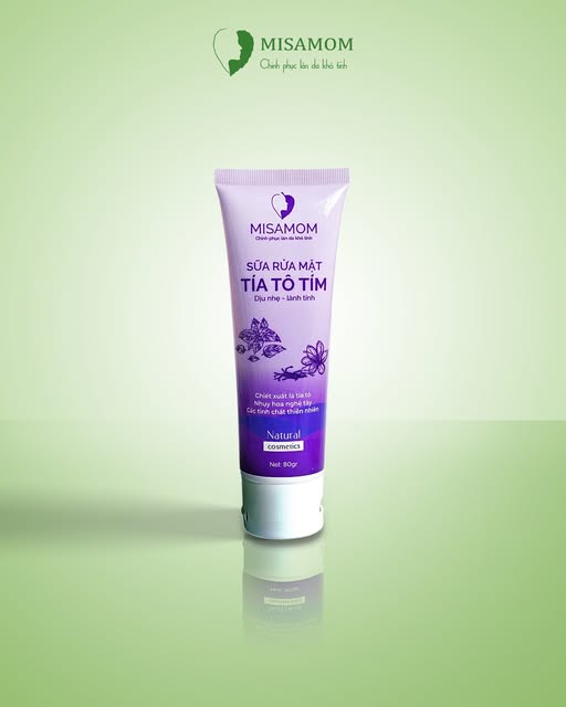 Sữa rửa mặt tía tô tím