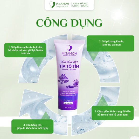 Công dụng sữa rửa mặt